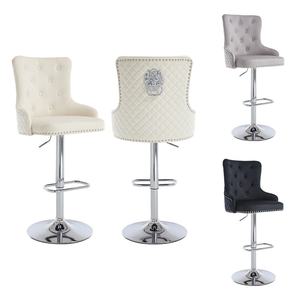 Lion Head modern bar stool